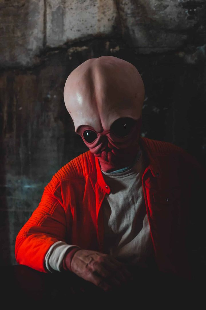 Full Bith costume with latex mask and robes